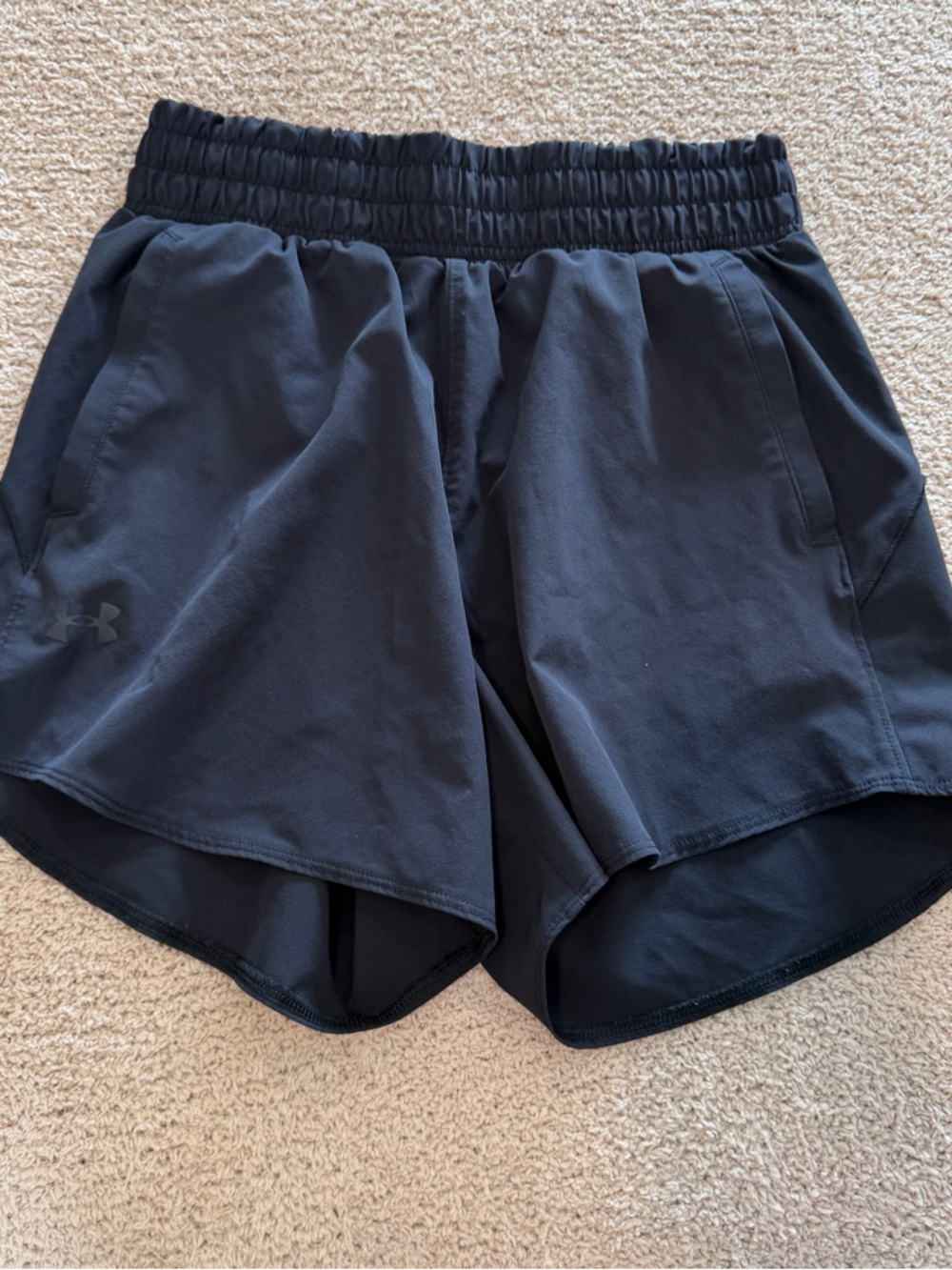 Under Armour Women's Navy Athletic Layered Shorts